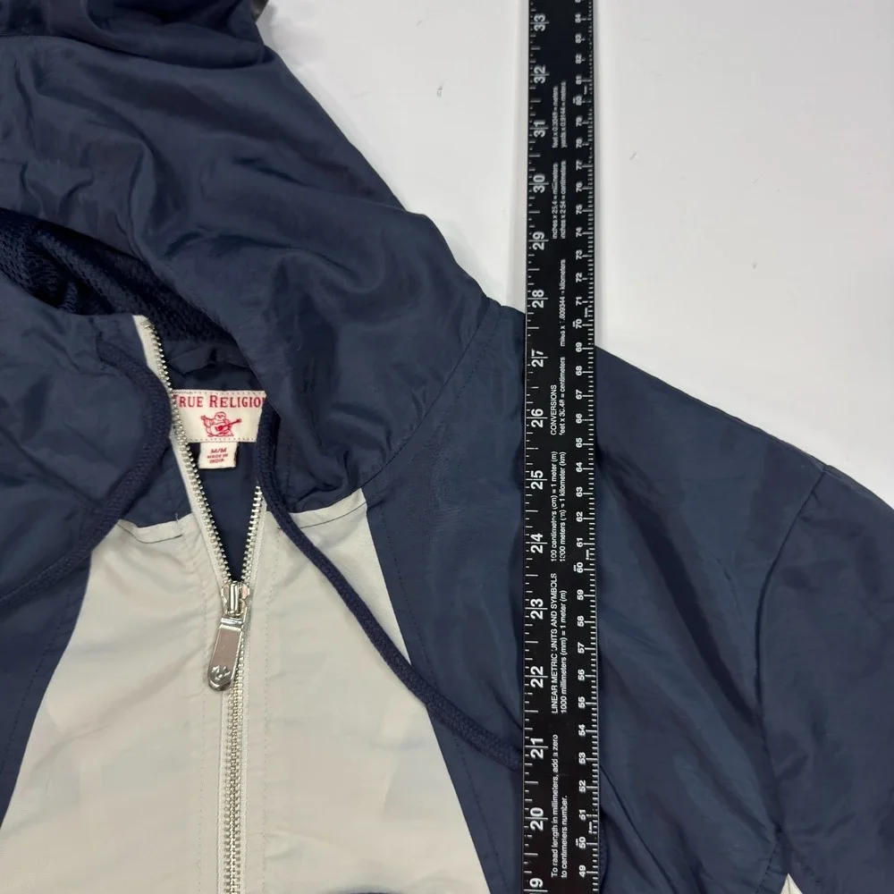 Y2K True Religion Dagger Half Zip Jacket Mens Size‎ M Colorblock Lightweight